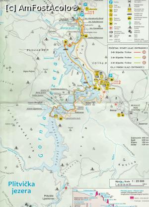 [P68] 68. Harta turistică a Parculului Național „Plitvička jezera”. » foto by msnd <span class="label label-default labelC_thin small">NEVOTABILĂ</span>