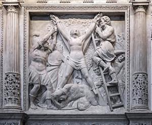 [P48] 48. Supliciul Sfintei Eulàlia. Basorelief pe peretele transversal al Corului. » foto by msnd <span class="label label-default labelC_thin small">NEVOTABILĂ</span>