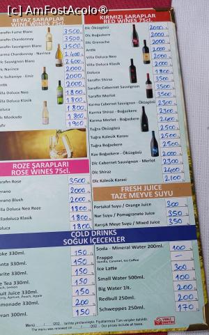 [P48] Lale Sultan Restaurant - meniul de băuturi » foto by Carmen Ion
 - 
<span class="allrVoted glyphicon glyphicon-heart hidden" id="av1509688"></span>
<a class="m-l-10 hidden" id="sv1509688" onclick="voting_Foto_DelVot(,1509688,7254)" role="button">șterge vot <span class="glyphicon glyphicon-remove"></span></a>
<a id="v91509688" class=" c-red"  onclick="voting_Foto_SetVot(1509688)" role="button"><span class="glyphicon glyphicon-heart-empty"></span> <b>LIKE</b> = Votează poza</a> <img class="hidden"  id="f1509688W9" src="/imagini/loader.gif" border="0" /><span class="AjErrMes hidden" id="e1509688ErM"></span>