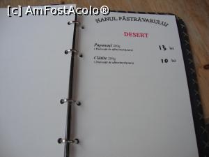 [P29] La desert puteți alege între papanași sau clătite.  » foto by Floryn81
 - 
<span class="allrVoted glyphicon glyphicon-heart hidden" id="av755701"></span>
<a class="m-l-10 hidden" id="sv755701" onclick="voting_Foto_DelVot(,755701,7474)" role="button">șterge vot <span class="glyphicon glyphicon-remove"></span></a>
<a id="v9755701" class=" c-red"  onclick="voting_Foto_SetVot(755701)" role="button"><span class="glyphicon glyphicon-heart-empty"></span> <b>LIKE</b> = Votează poza</a> <img class="hidden"  id="f755701W9" src="/imagini/loader.gif" border="0" /><span class="AjErrMes hidden" id="e755701ErM"></span>