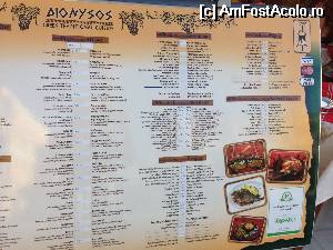 [P22] Meniul intreg la Dionysos » foto by Gabise
 - 
<span class="allrVoted glyphicon glyphicon-heart hidden" id="av529886"></span>
<a class="m-l-10 hidden" id="sv529886" onclick="voting_Foto_DelVot(,529886,7733)" role="button">șterge vot <span class="glyphicon glyphicon-remove"></span></a>
<a id="v9529886" class=" c-red"  onclick="voting_Foto_SetVot(529886)" role="button"><span class="glyphicon glyphicon-heart-empty"></span> <b>LIKE</b> = Votează poza</a> <img class="hidden"  id="f529886W9" src="/imagini/loader.gif" border="0" /><span class="AjErrMes hidden" id="e529886ErM"></span>