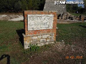 [P01] Butrint - Placa de la intrarea în Parcul Naţional Butrint.  » foto by iulianic
 - 
<span class="allrVoted glyphicon glyphicon-heart hidden" id="av689441"></span>
<a class="m-l-10 hidden" id="sv689441" onclick="voting_Foto_DelVot(,689441,14195)" role="button">șterge vot <span class="glyphicon glyphicon-remove"></span></a>
<a id="v9689441" class=" c-red"  onclick="voting_Foto_SetVot(689441)" role="button"><span class="glyphicon glyphicon-heart-empty"></span> <b>LIKE</b> = Votează poza</a> <img class="hidden"  id="f689441W9" src="/imagini/loader.gif" border="0" /><span class="AjErrMes hidden" id="e689441ErM"></span>
