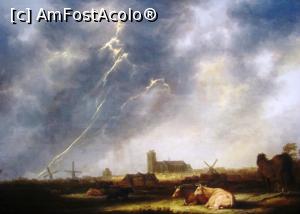 [P17] Albert Cuyp ilustreaza o furtuna deasupra orasului sau natal Dordrecht. Desigur in rolul principal se afla fulgerul care lumineaza scena » foto by Radu Tudoran
 - 
<span class="allrVoted glyphicon glyphicon-heart hidden" id="av930701"></span>
<a class="m-l-10 hidden" id="sv930701" onclick="voting_Foto_DelVot(,930701,23235)" role="button">șterge vot <span class="glyphicon glyphicon-remove"></span></a>
<a id="v9930701" class=" c-red"  onclick="voting_Foto_SetVot(930701)" role="button"><span class="glyphicon glyphicon-heart-empty"></span> <b>LIKE</b> = Votează poza</a> <img class="hidden"  id="f930701W9" src="/imagini/loader.gif" border="0" /><span class="AjErrMes hidden" id="e930701ErM"></span>