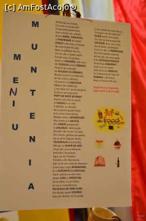 [P02] Meniul de la standul Muntenia » foto by Dragoș_MD
 - 
<span class="allrVoted glyphicon glyphicon-heart hidden" id="av951368"></span>
<a class="m-l-10 hidden" id="sv951368" onclick="voting_Foto_DelVot(,951368,23389)" role="button">șterge vot <span class="glyphicon glyphicon-remove"></span></a>
<a id="v9951368" class=" c-red"  onclick="voting_Foto_SetVot(951368)" role="button"><span class="glyphicon glyphicon-heart-empty"></span> <b>LIKE</b> = Votează poza</a> <img class="hidden"  id="f951368W9" src="/imagini/loader.gif" border="0" /><span class="AjErrMes hidden" id="e951368ErM"></span>